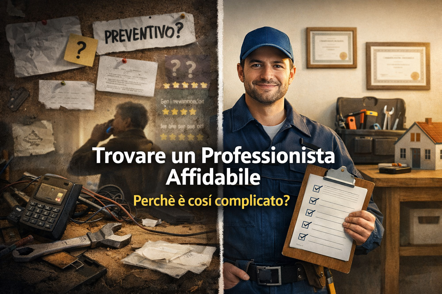 Perché trovare un professionista affidabile è così complicato